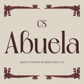 CS Abuela – Art Nouveau Font