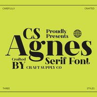 CS Agnes – Serif Font
