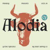 CS Alodia – Gothic Font