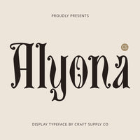 CS Alyona – Gothic Font