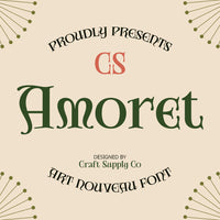 CS Amoret – Art Nouveau Font