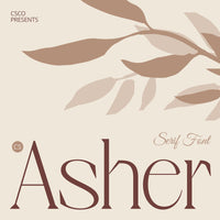 CS Asher – Elegant Font