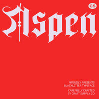 CS Aspen – Blackletter Font