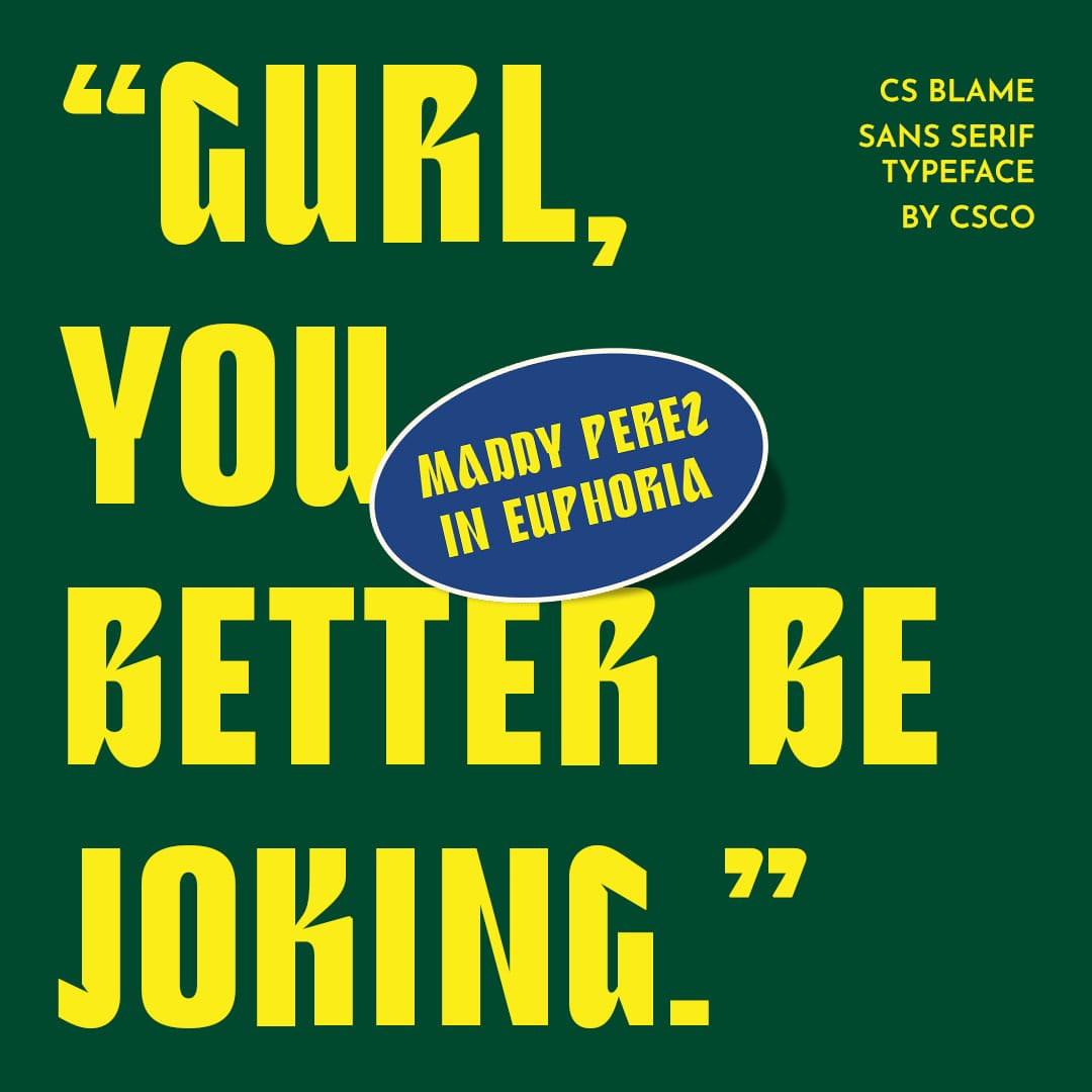 CS Blame – Bold Font by Craft Supply Co, preview 2