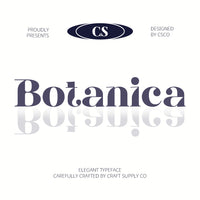 CS Botanica – Elegant Font
