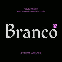 CS Branco – Gothic Font