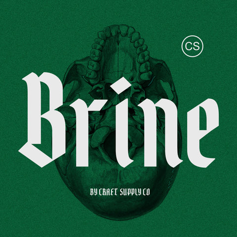 CS Brine – Blackletter Font