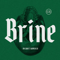 CS Brine – Blackletter Font