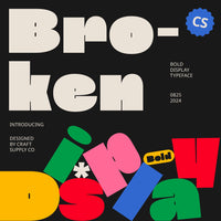 CS Broken – Bold Font