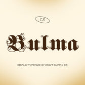 CS Bulma – Blackletter Font