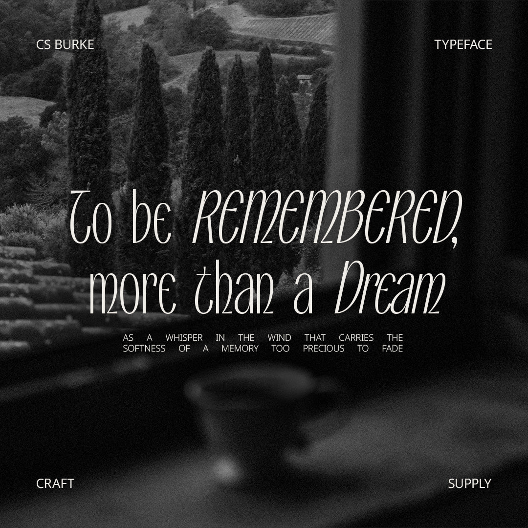 CS Burke – Classic Font by Craft Supply Co, preview 3