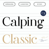 CS Calping – Classic Font