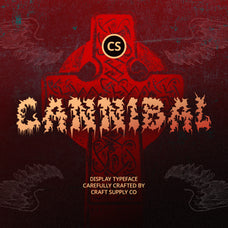 CS Cannibal – Black Metal Font by Craft Supply Co, preview 1
