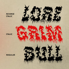 CS Cannibal – Black Metal Font by Craft Supply Co, preview 3