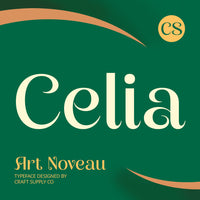 CS Celia – Art Nouveau Font