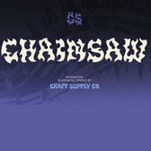 CS Chainsaw – Black Metal Font