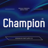 CS Champion – Sporty Font