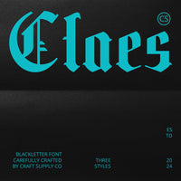 CS Claes – Old English Font