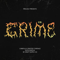 CS Crime – Black Metal Font