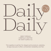 CS Daily – Serif Font