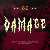 CS Damage – Black Metal Font