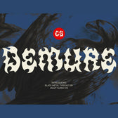 CS Demure – Black Metal Font