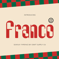 CS Franco – Display Font