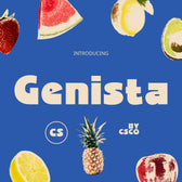 CS Genista – Bold Font
