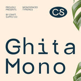 CS Ghita Mono – Monospaced Font