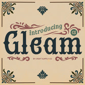 CS Gleam – Tuscan Font
