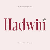 CS Hadwin – Classic Font