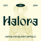 CS Halora – Decorative Font