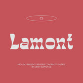 CS Lamont – Reverse Contrast Font