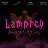 CS Lamprey – Black Metal Font