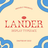 CS Lander – Reverse Contrast Font