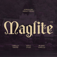 CS Maglite – Gothic Uncial Font