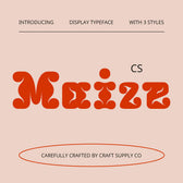 CS Maize – Bold Font