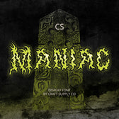 CS Maniac – Black Metal Font