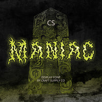 CS Maniac – Black Metal Font