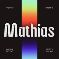 CS Mathias – Inktrap Font