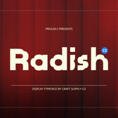 CS Radish – Decorative Font