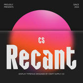 CS Recant – Bold Font