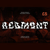 CS Redmont – Black Metal Font
