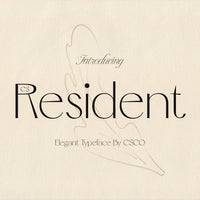 CS Resident – Elegant Font