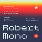 CS Robert Mono – Monospaced Font