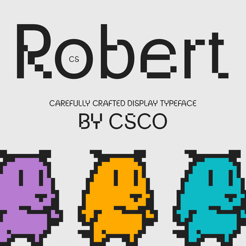CS Robert – Pixel Font