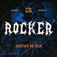 CS Rocker – Black Metal Font