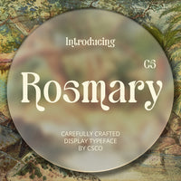 CS Rosmary – Art Nouveau Font