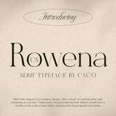CS Rowena – Serif Font