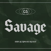 CS Savage – Gothic Font